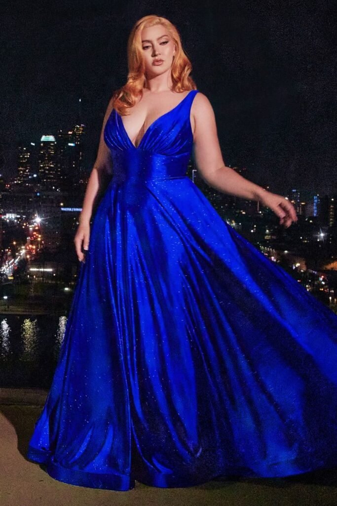 Royal Blue Prom Dress Plus Size